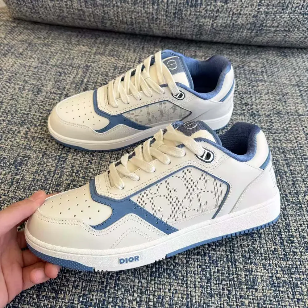 Dior Dior and Hylton Hel B27 Uptown Low-top Sneaker White and Blue for Unisex