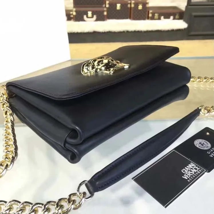 Versace Palazzo Cross-Body Bag in Nappa Leather in Black