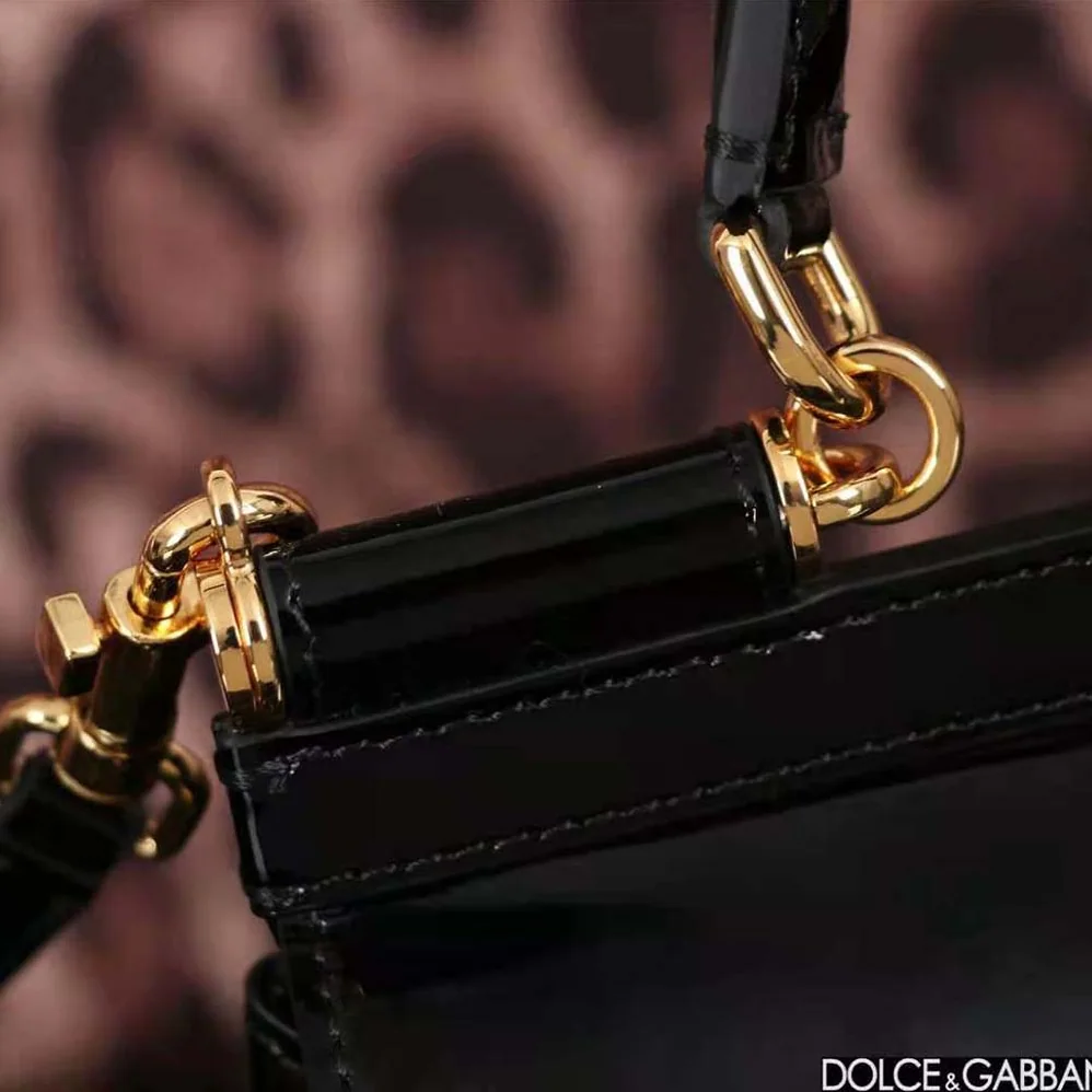 Dolce Gabbana D&G Elongated Sicily Handbag for Women in Black
