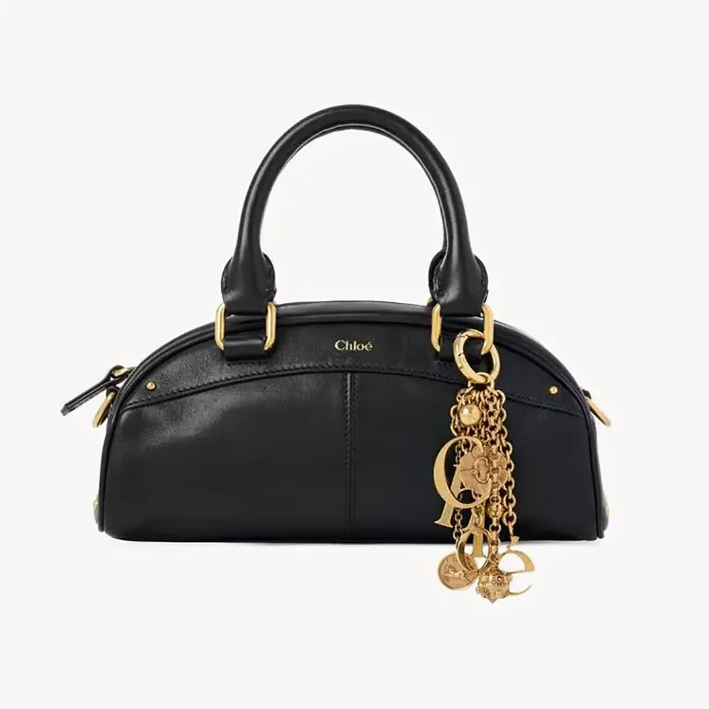 Chloe Small Chloé Bowling Bag In Soft Leather for Women in Black Chloe Small Chloé Bowling Bag In Soft Leather for Women in Black
