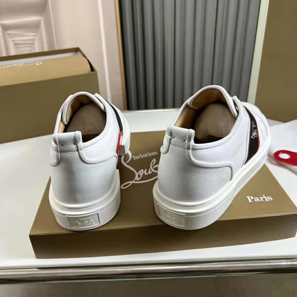Christian Louboutin Adolescenza Sneakers for Men in White Christian Louboutin Adolescenza Sneakers for Men in White