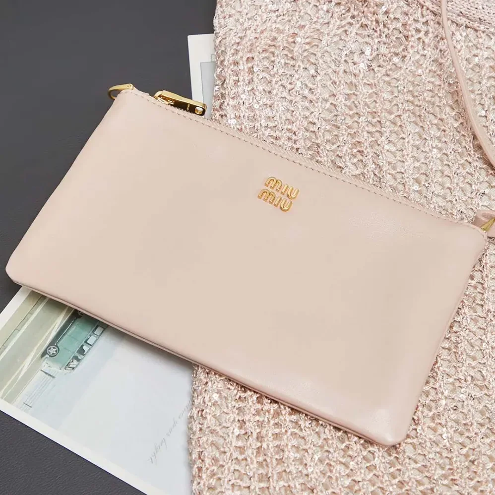Miu Miu Ivy Sequin Mesh Bag Powder Pink for Women Miu Miu Ivy Sequin Mesh Bag Powder Pink for Women