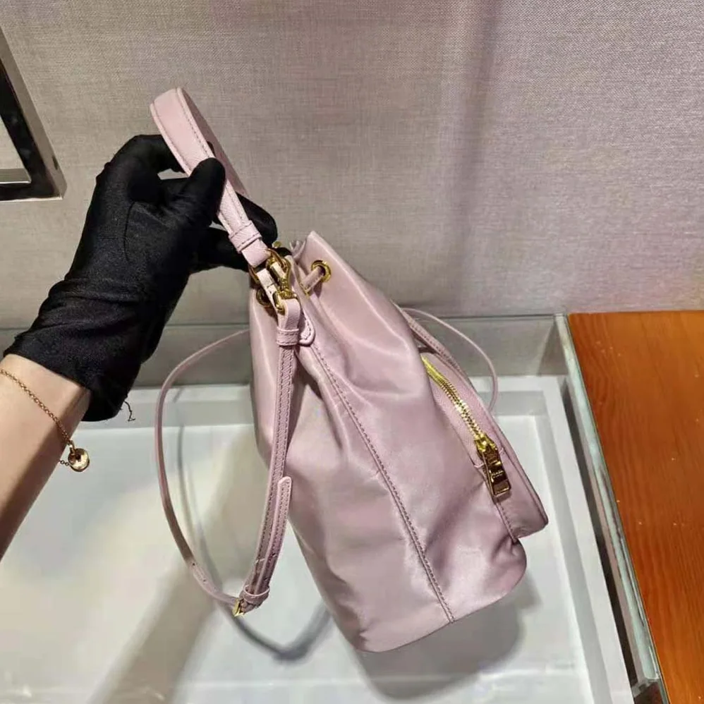 Prada Duet Re-Nylon Shoulder Bag for Women in Pink Prada Duet Re-Nylon Shoulder Bag for Women in Pink