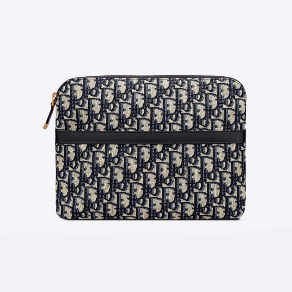 Dior Diortravel Travel Kit Blue Dior Oblique Jacquard for Women