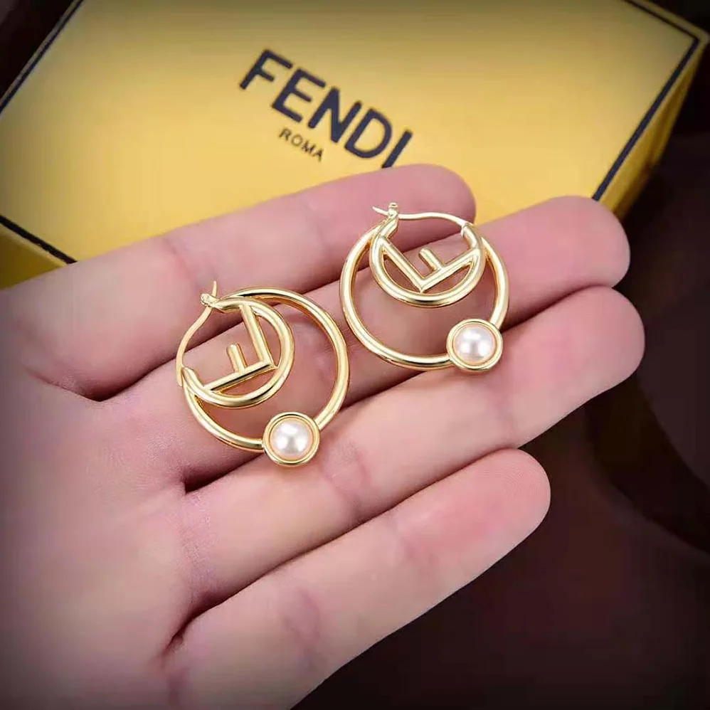 Fendi F is Fendi Earrings Gold for Women in colored Metal Fendi F is Fendi Earrings Gold for Women in colored Metal