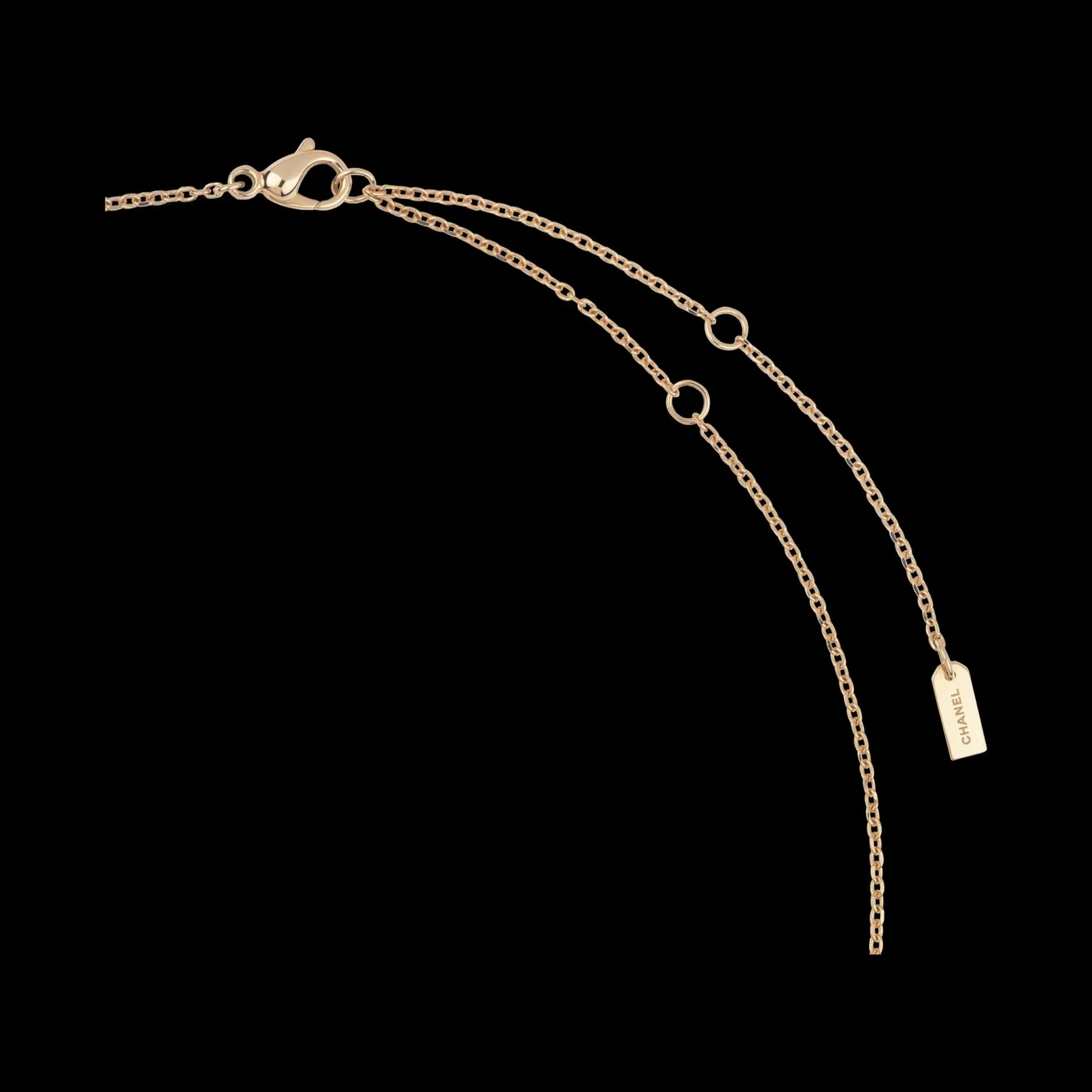 Chanel Extrait De N°5 Necklace Beige Gold Chanel Extrait De N°5 Necklace Beige Gold