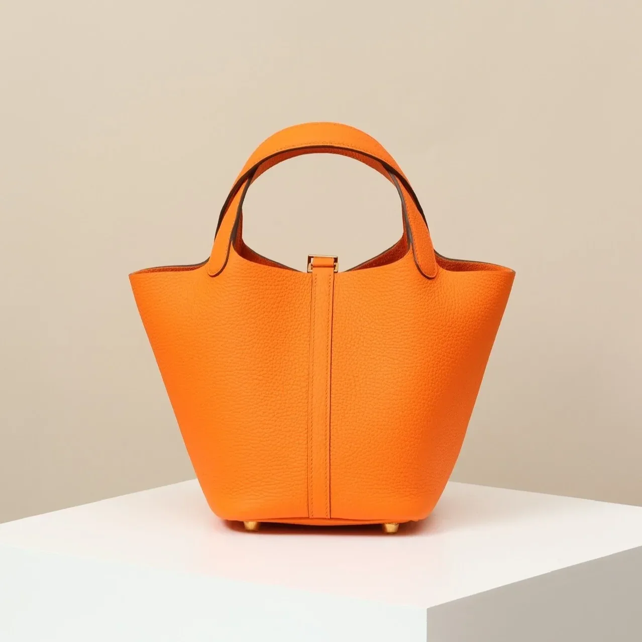 Hermes Picotin Lock 18 Bag Orange /