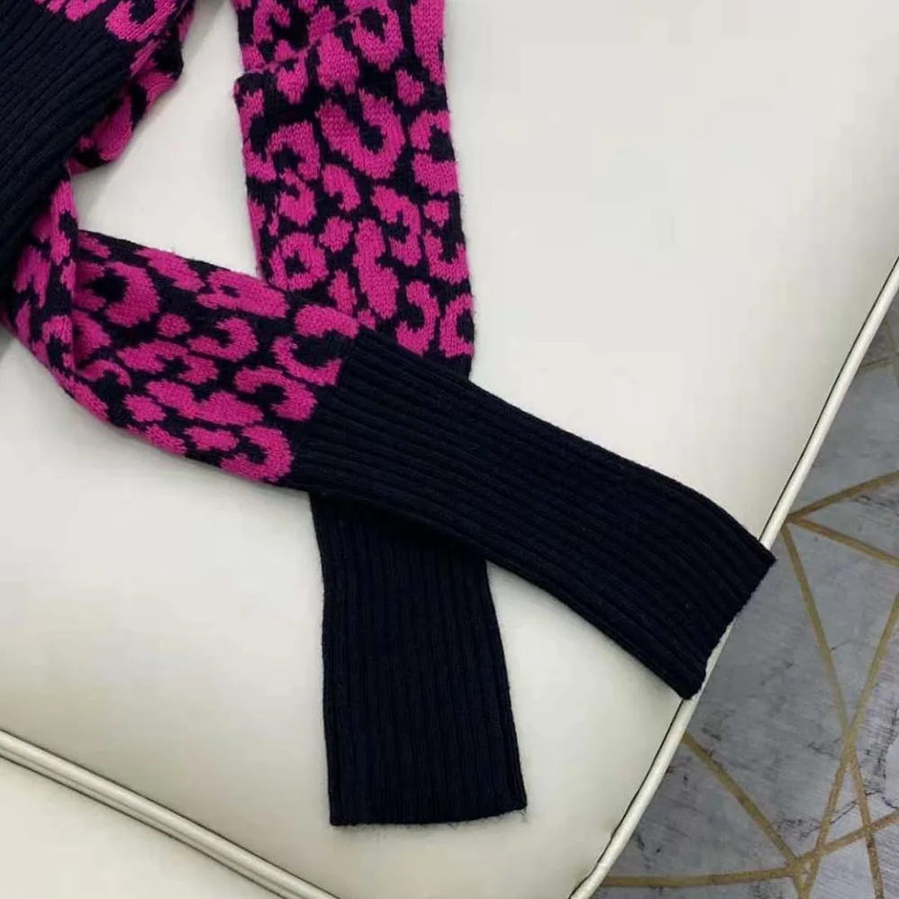 Dior Sweater Raspberry and Black Pop Mizza Cashmere for Women Dior Sweater Raspberry and Black Pop Mizza Cashmere for Women