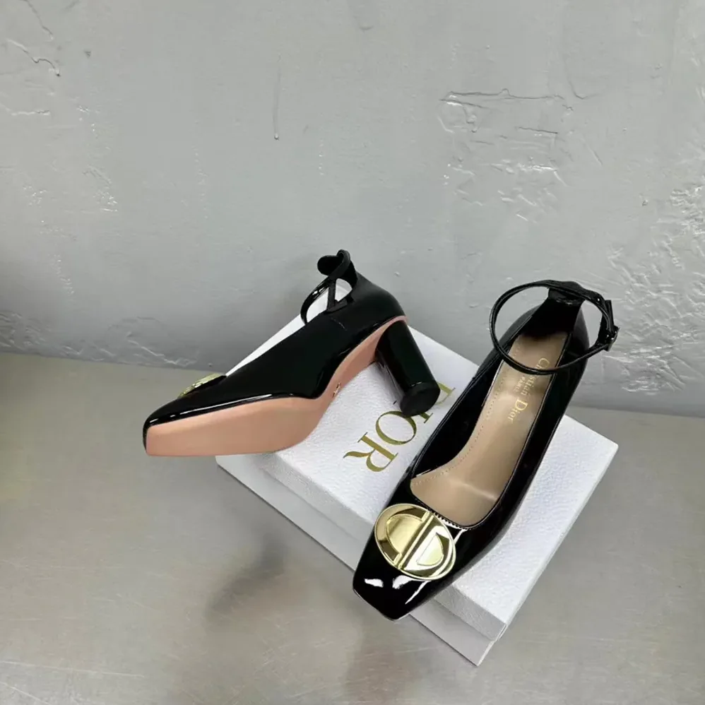 Dior CD Forever Dior Pump Black Patent Calfskin for Women Dior CD Forever Dior Pump Black Patent Calfskin for Women