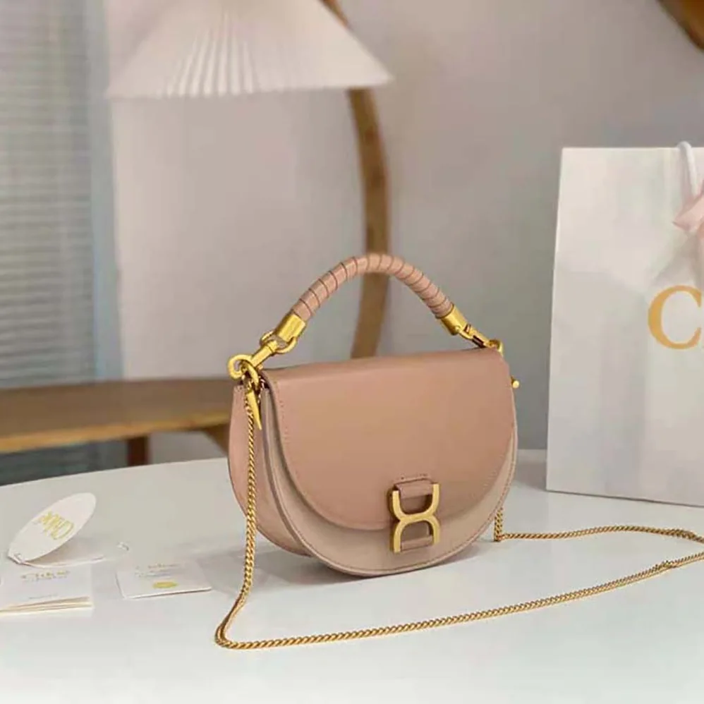Chloé Marcie Chain Flap Bag for Women in Sandy Chloé Marcie Chain Flap Bag for Women in Sandy