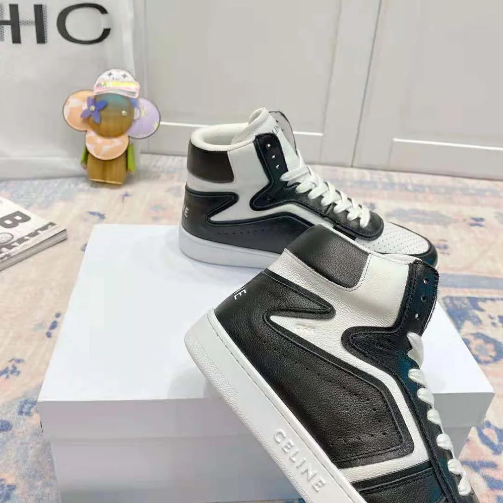 Celine Z Trainer CT-01 High Top Sneaker in Calfskin for Women in Black