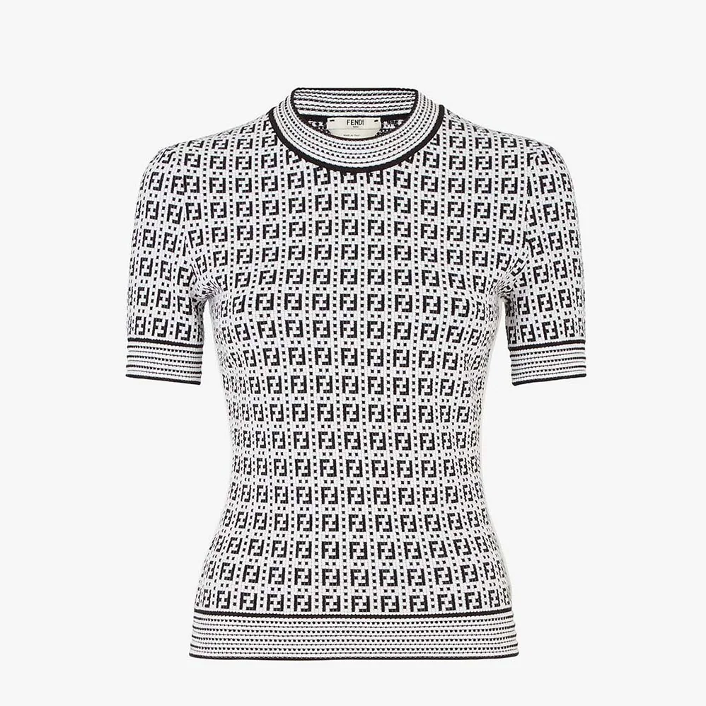 Fendi White Viscose Sweater for Women