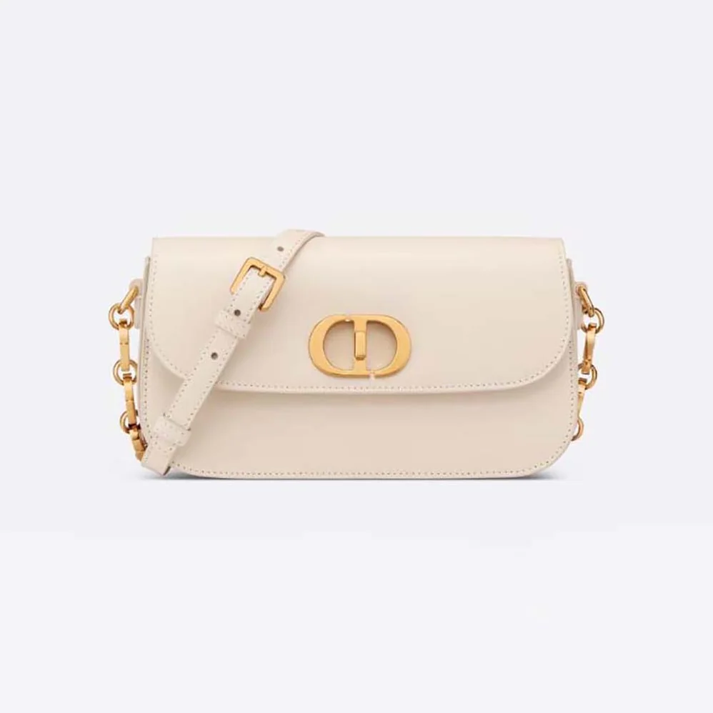 Dior 30 Montaigne Avenue Bag Dusty Ivory Box Calfskin for Women