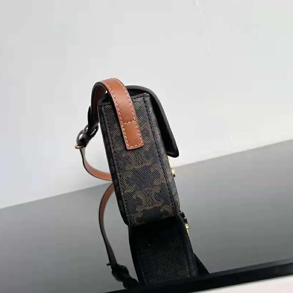 Celine Triomphe Shoulder Bag in Triomphe Canvas and Calfksin for Women Celine Triomphe Shoulder Bag in Triomphe Canvas and Calfksin for Women