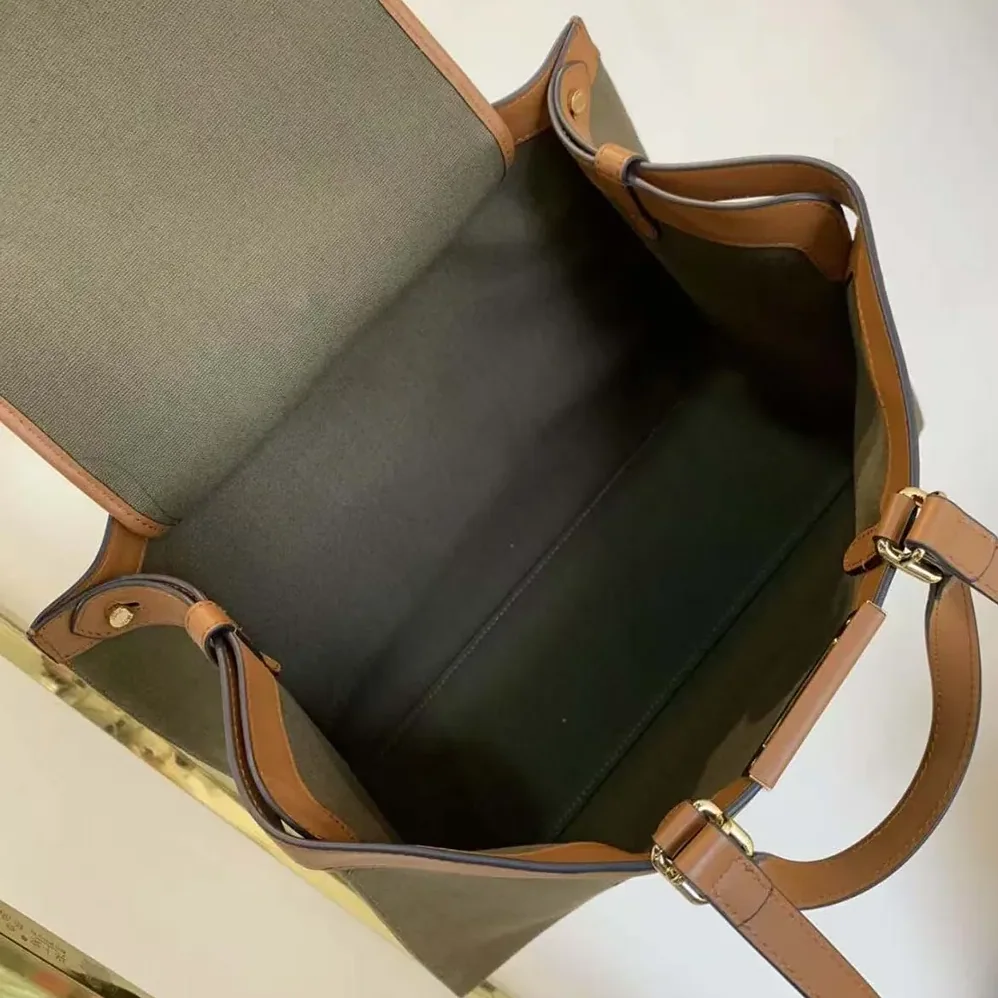 Fendi Peekaboo X-Tote Embroidered Neutral Canvas Bag for Women