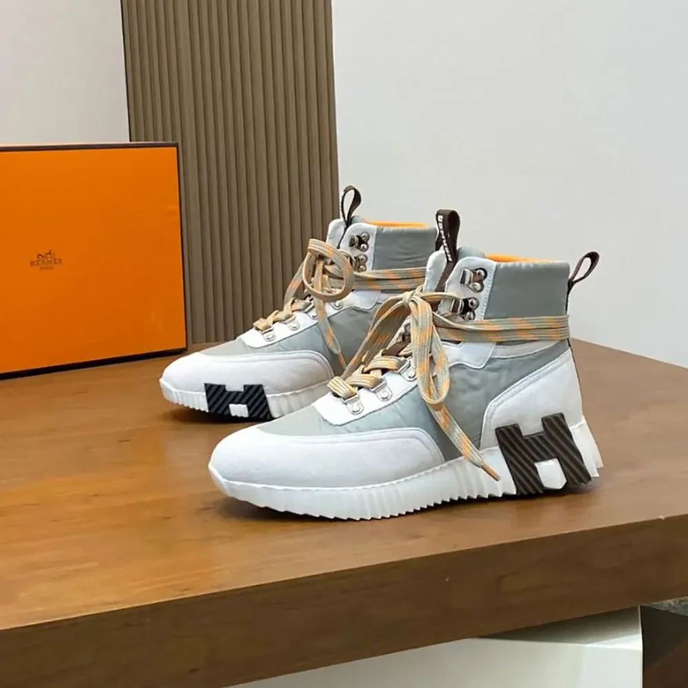 Hermes Klimb Sneaker in Ripstop Fabric and Suede Goatskin for Men