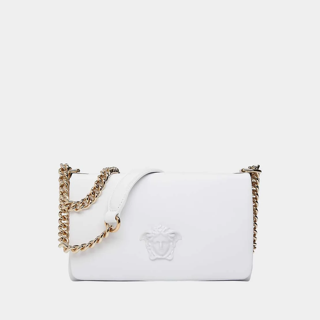 Versace Palazzo Cross-Body Bag in Nappa Leather in White