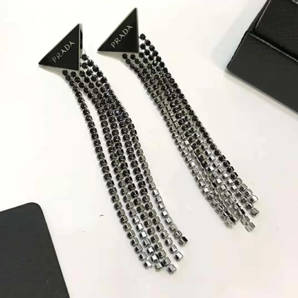 Prada Prada Symbole Drop Earrings for Women in Black