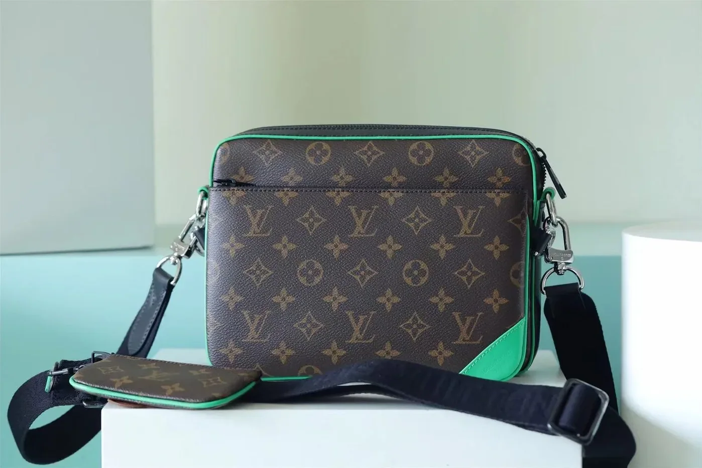 Louis Vuitton Trio Messenger Monogram Macassar Canvas By Virgil Ablohs Green Louis Vuitton Trio Messenger Monogram Macassar Canvas By Virgil Ablohs Green