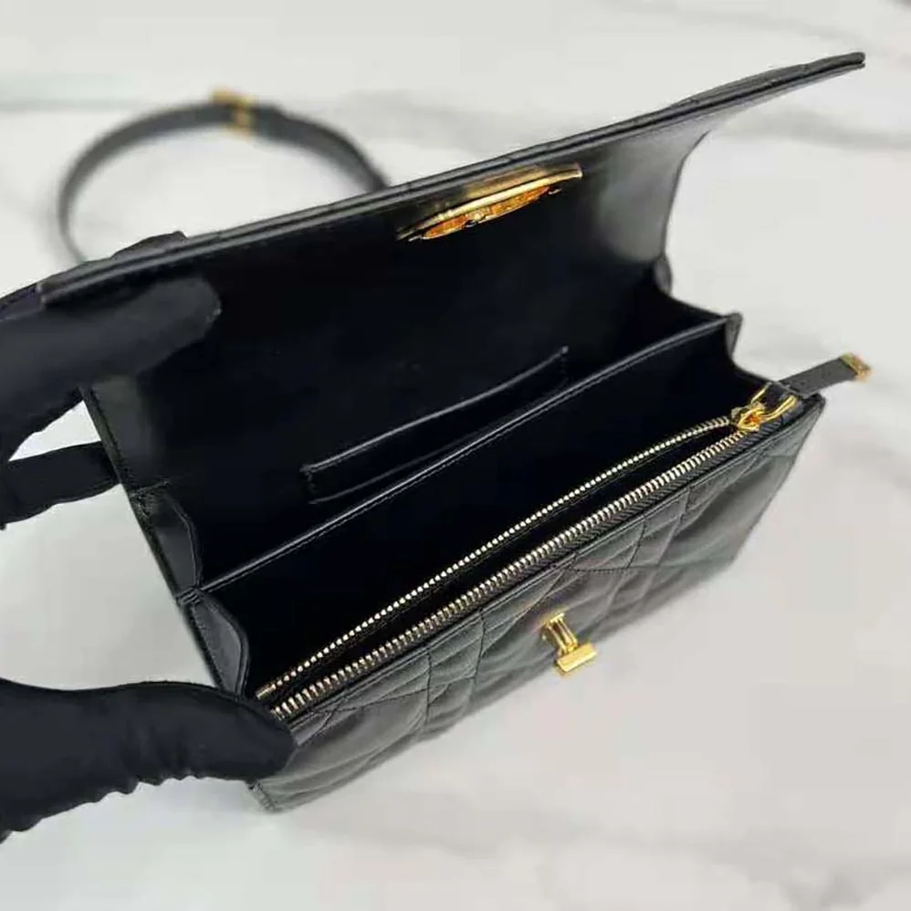 Dior Miss Caro Mini Bag Caramel Black Macrocannage Lambskin for Women Dior Miss Caro Mini Bag Caramel Black Macrocannage Lambskin for Women