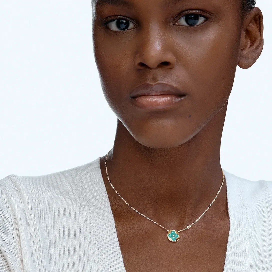 Louis Vuitton Color Blossom BB Sun Pendant Necklace Gold in Toned