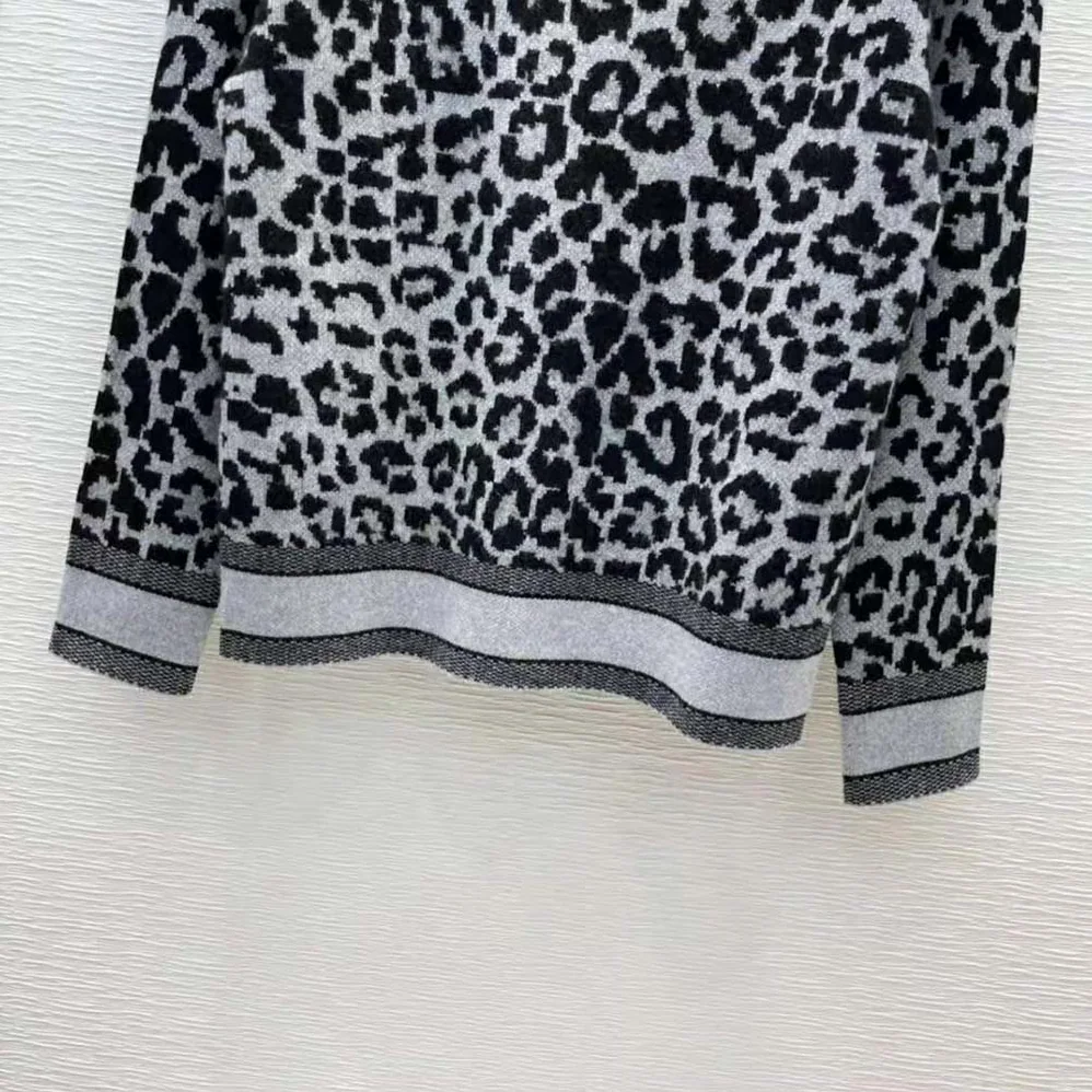 Dior Sweater Black and Gray Mizza Double for Women in Sided Technical Cashmere Dior Sweater Black and Gray Mizza Double for Women in Sided Technical Cashmere