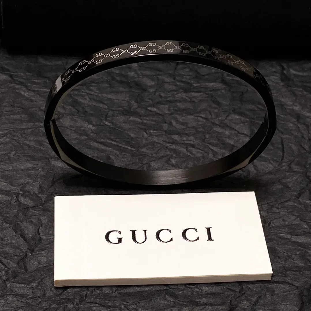 Gucci Double G Bracelet Black Gucci Double G Bracelet Black