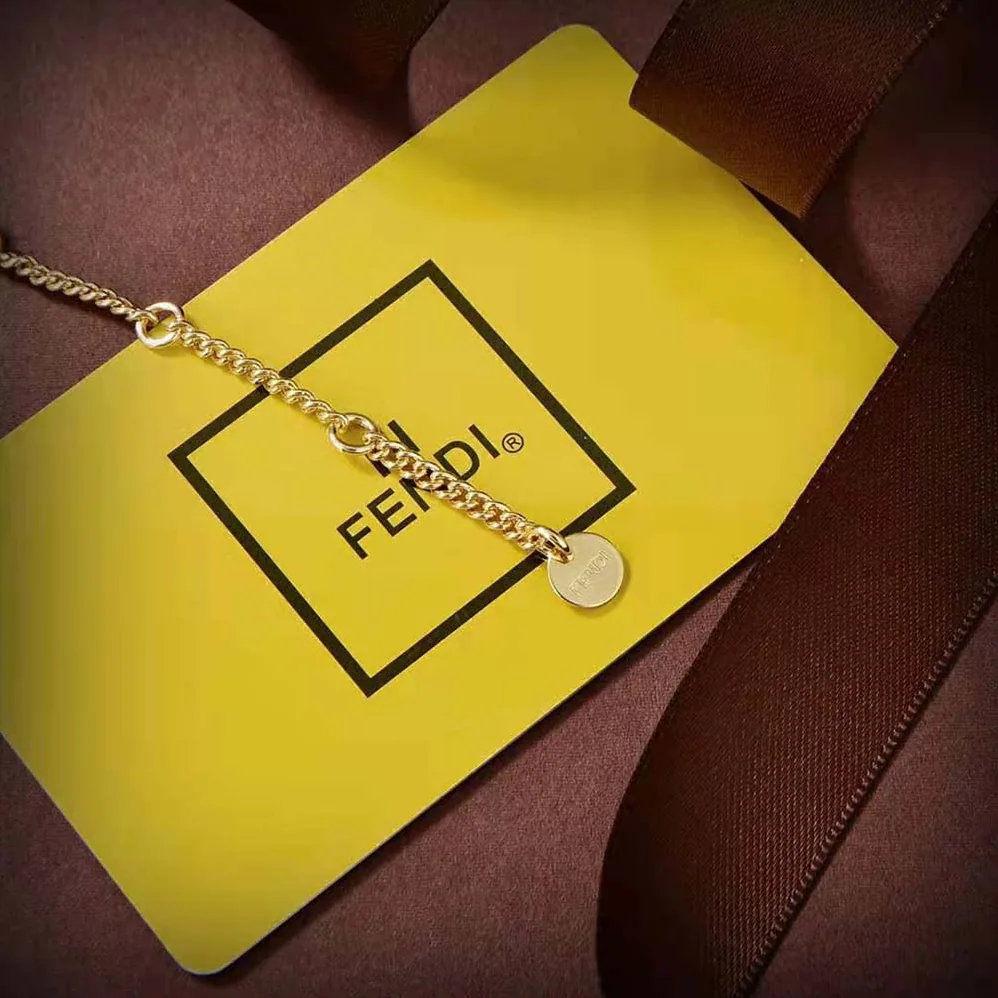Fendi O'Lock Choker Gold for Women in colored Choker