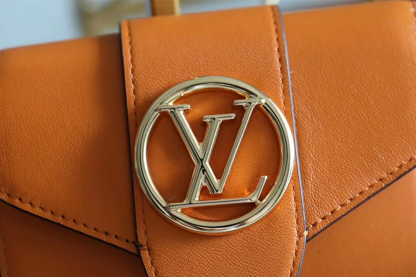 Louis Vuitton Pont 9 Compact Wallet Caramel Brown Louis Vuitton Pont 9 Compact Wallet Caramel Brown