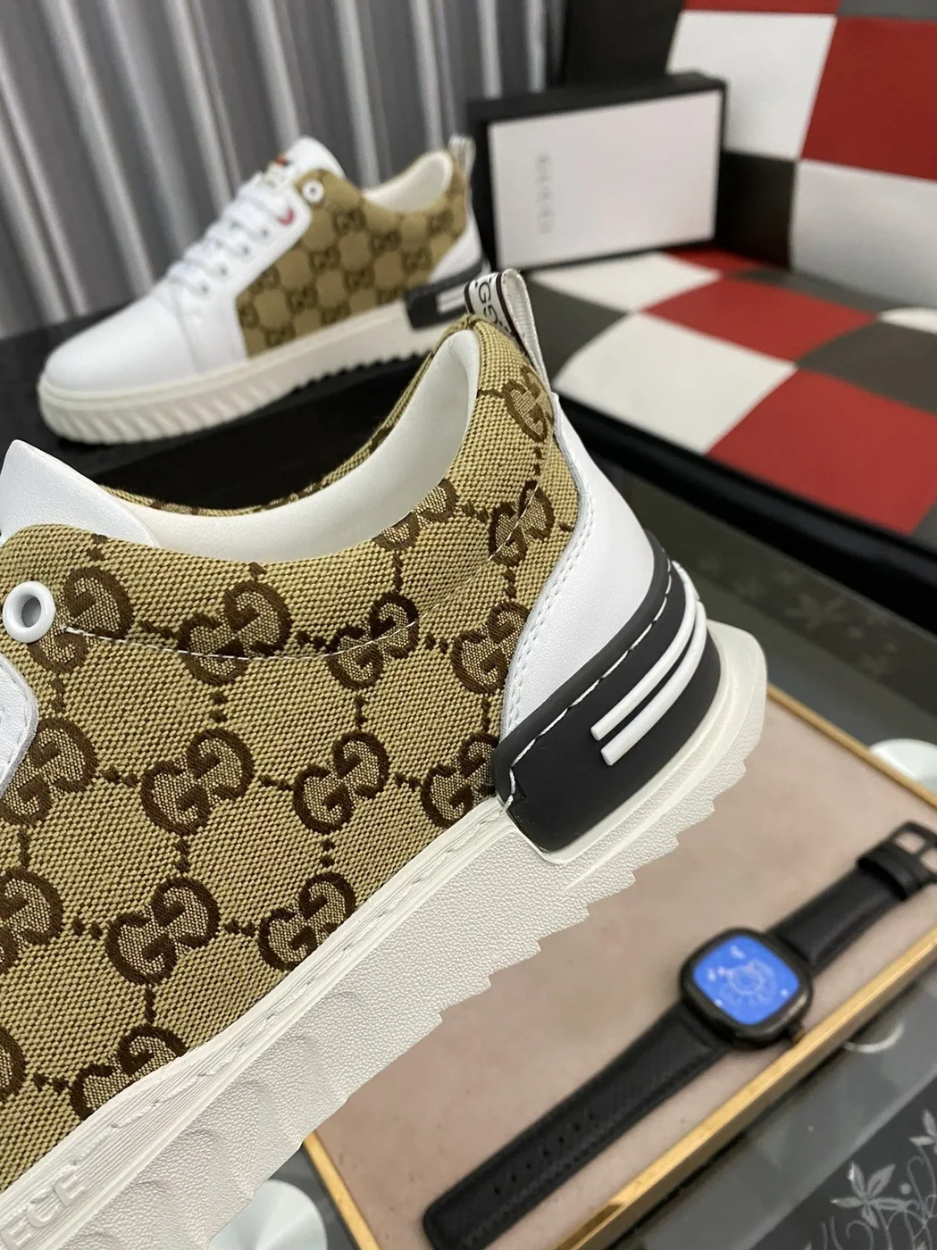 Gucci GG Ace Sneaker Yellow And White for Men