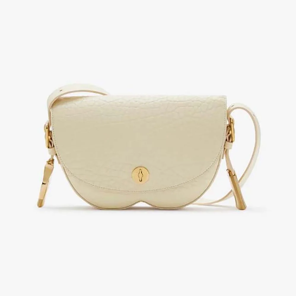 Burberry Chess Satchel for Women in White Burberry Chess Satchel for Women in White