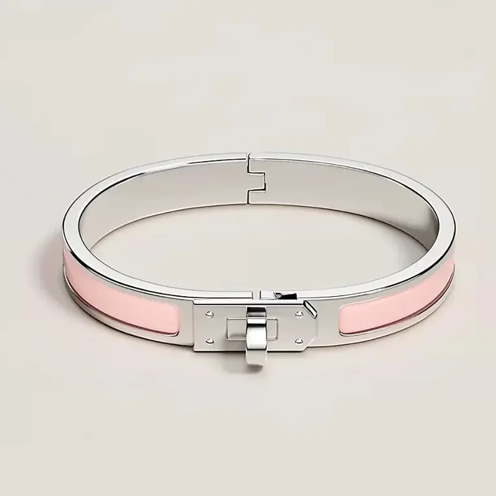 Hermes Mini Clic Kelly Bracelet for Unisex in Pink