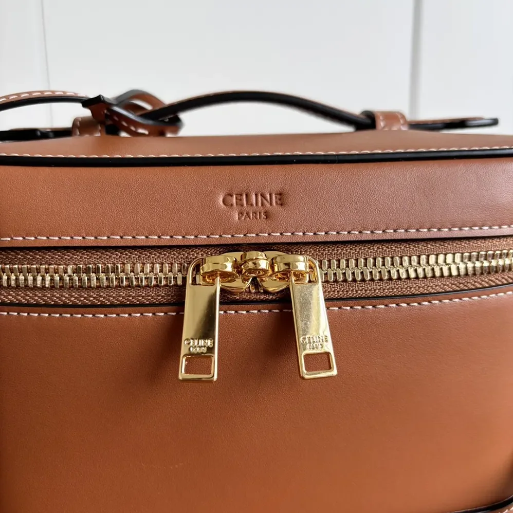 Celine Vanity in Natural Calfskin for Unisex in Brown Celine Vanity in Natural Calfskin for Unisex in Brown