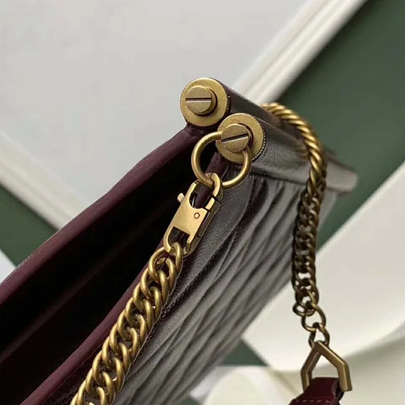 Givenchy Medium Gem Bag In Diamond Quilted Leather for Women in Maroon