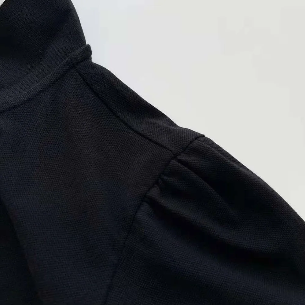 Celine Cropped Triomphe Polo Shirt in Cotton Piqué for Women Celine Cropped Triomphe Polo Shirt in Cotton Piqué for Women