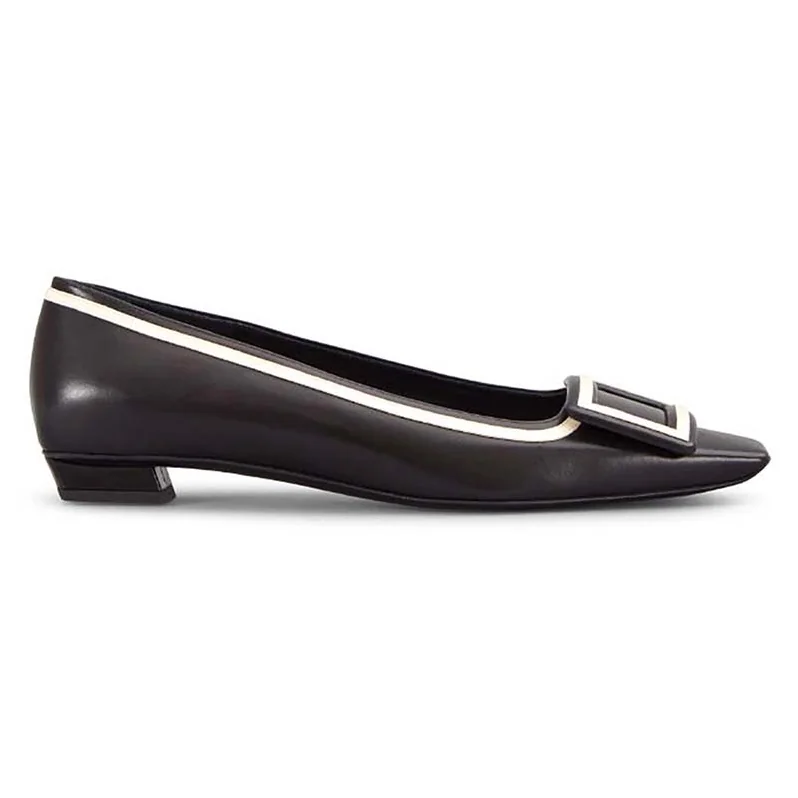 Roger Vivier Belle Vivier Graphic Ballerinas 25mm Heel for Women in Black