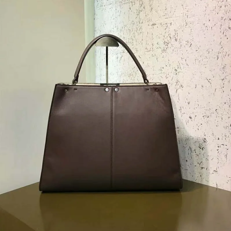Fendi Peekaboo X-Lite in Leather Bag for Women in Brown
