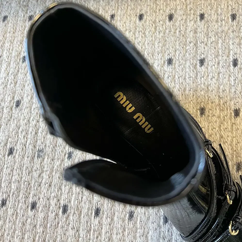 Miu Miu Naplak Booties for Women in Black