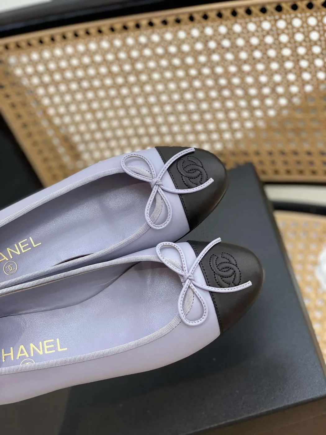 Chanel Ballet Flats Light Purple