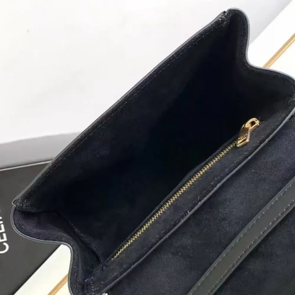 Celine Mini Soft 16 in Smooth Calfskin for Women in Black Celine Mini Soft 16 in Smooth Calfskin for Women in Black