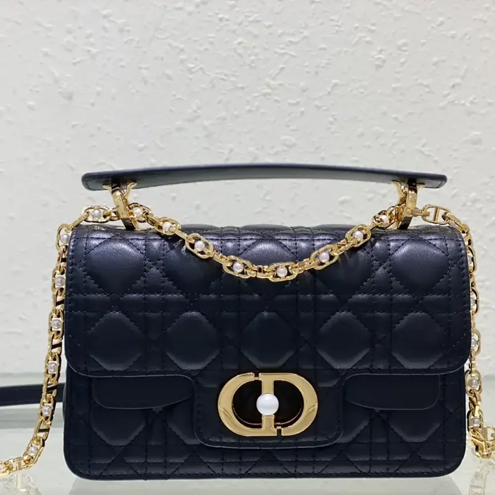 Dior Small Dior Jolie Top Handle Bag Black Cannage Calfskin for Women Dior Small Dior Jolie Top Handle Bag Black Cannage Calfskin for Women