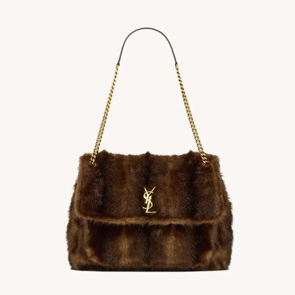 Saint Laurent YSL Niki Large in Shearling for Women Saint Laurent YSL Niki Large in Shearling for Women
