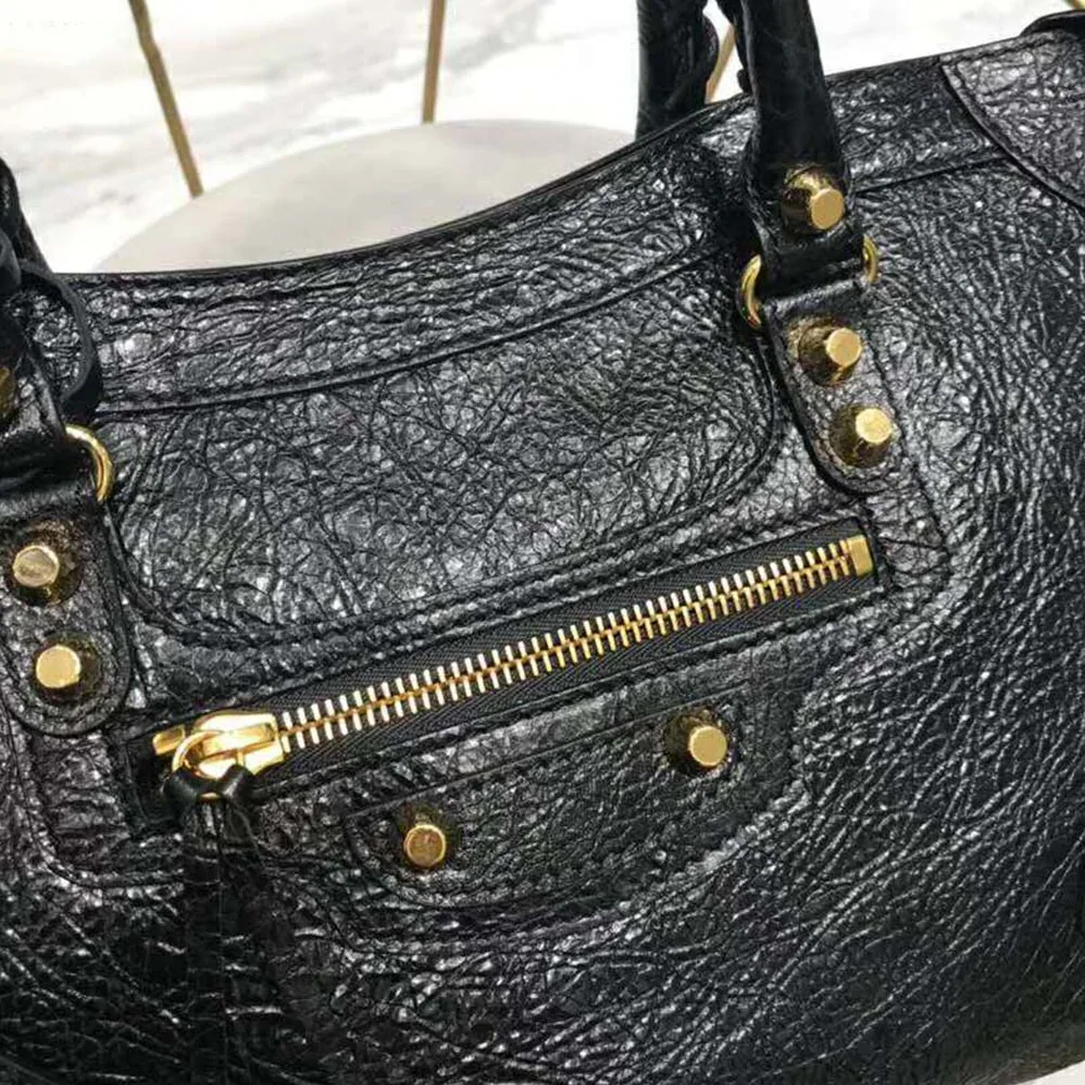 Balenciaga Classic Gold City S for Women in Black Balenciaga Classic Gold City S for Women in Black