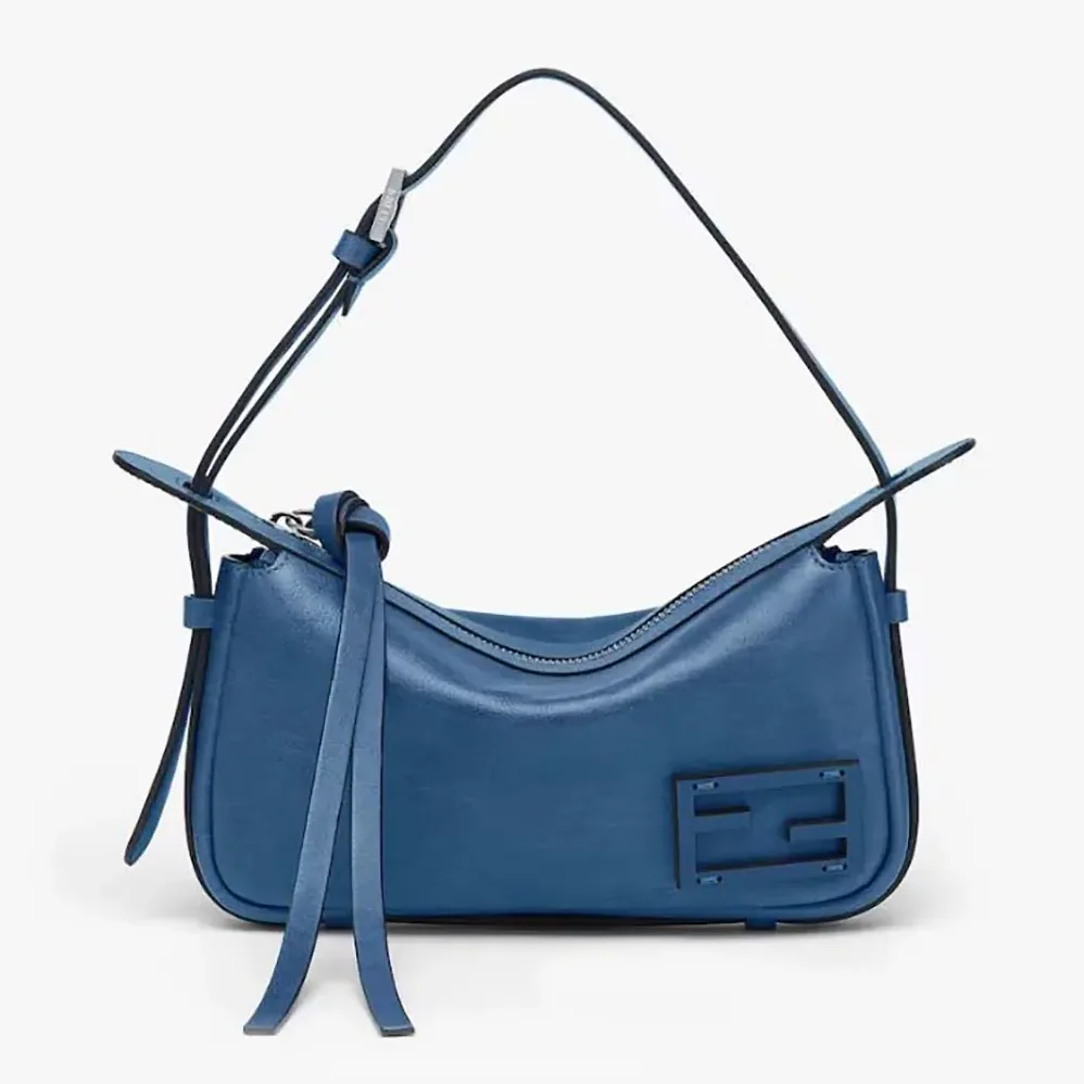 Fendi Simply Fendi Mini Blue Leather Mini for Unisex in bag