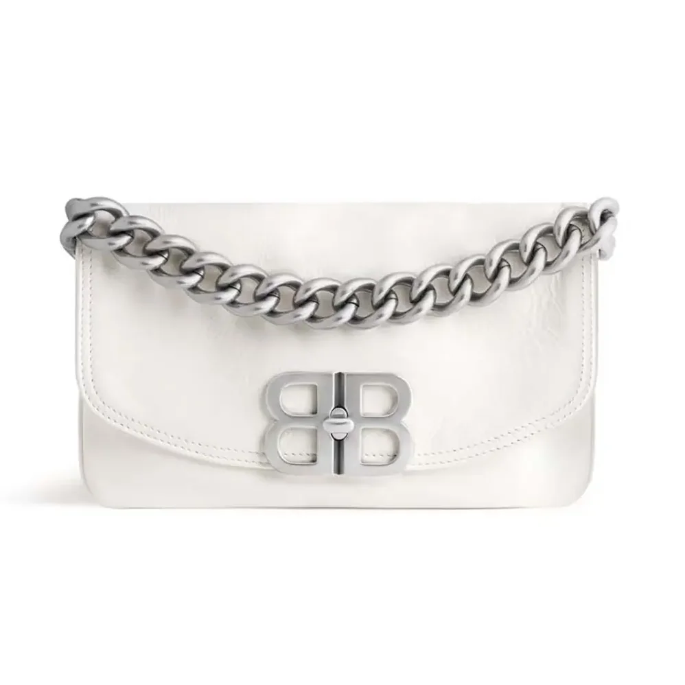 Balenciaga BB Soft Small Flap Bag in Optic White for Women