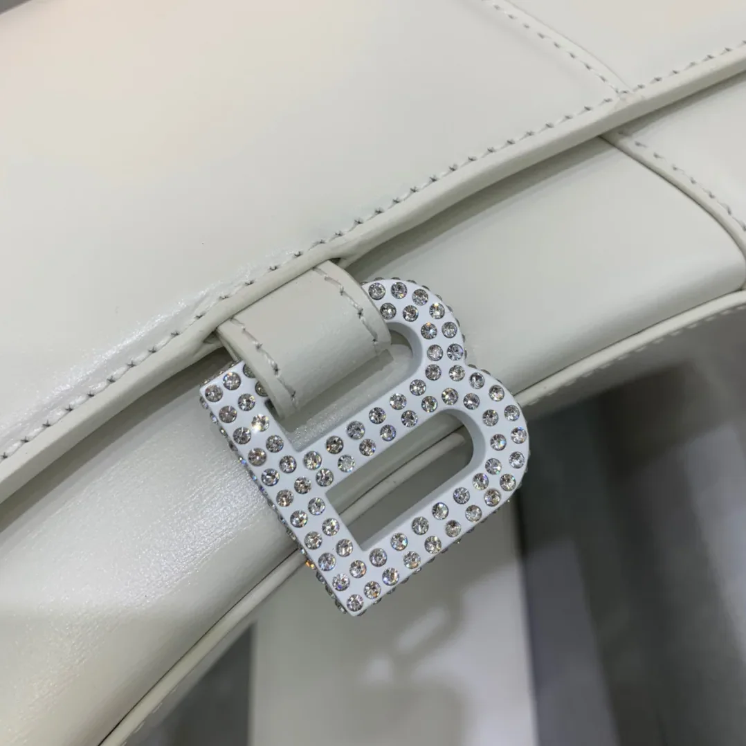 Balenciaga Hourglass Small Handbag In White