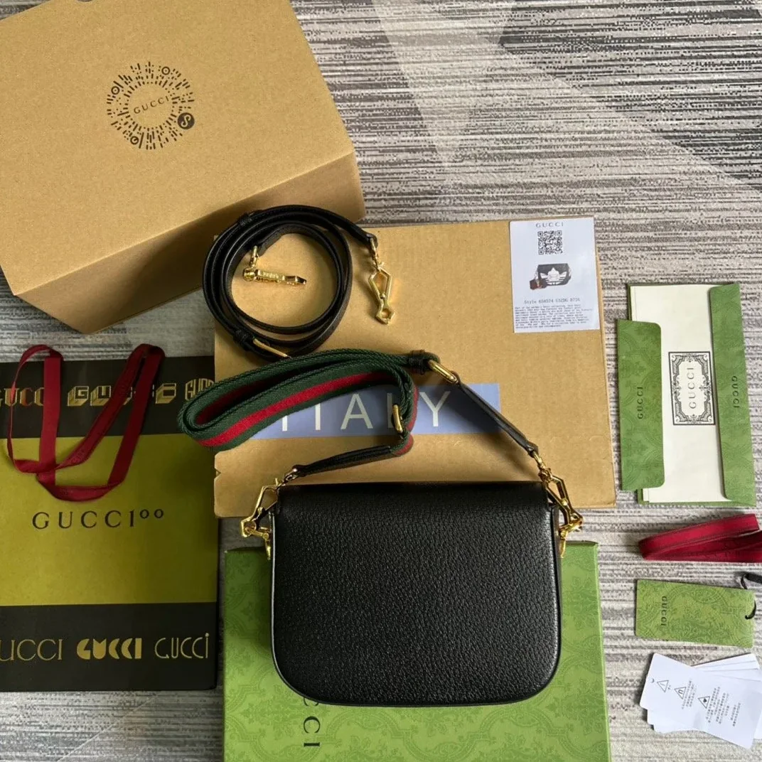 Gucci x Adidas Horsebit 1955 Mini Bag Black