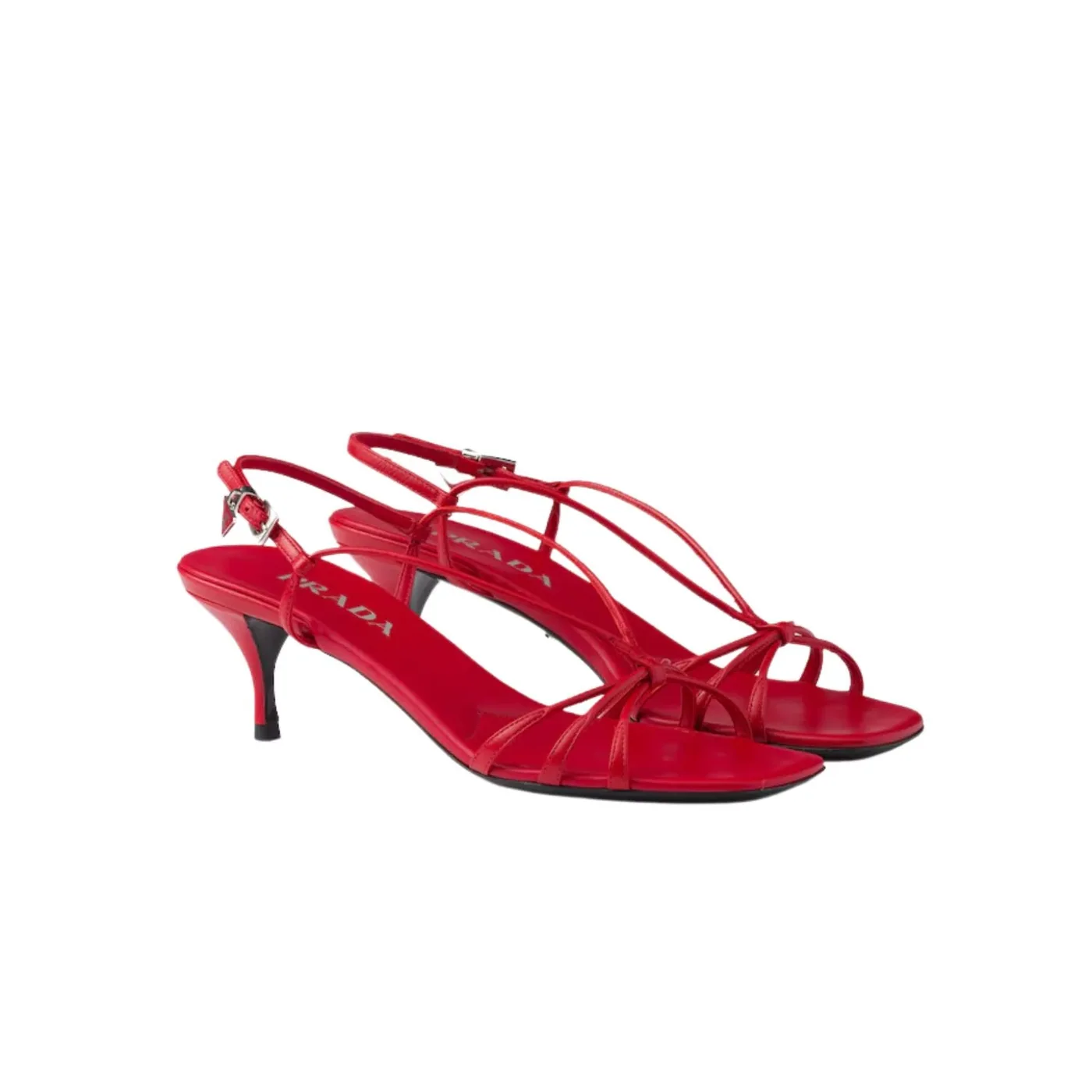 Prada Heeled Sandals Red 1X504N_011_F0011_F_055 Prada Heeled Sandals Red 1X504N_011_F0011_F_055