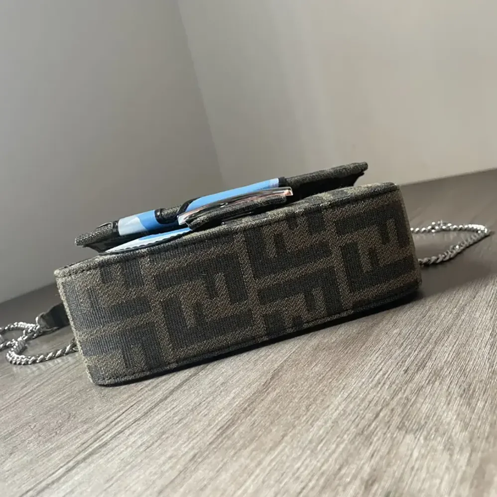 Fendi Baguette Mini FENDI x FRGMT x POKÉMON Brown FF Fabric Bag for Women