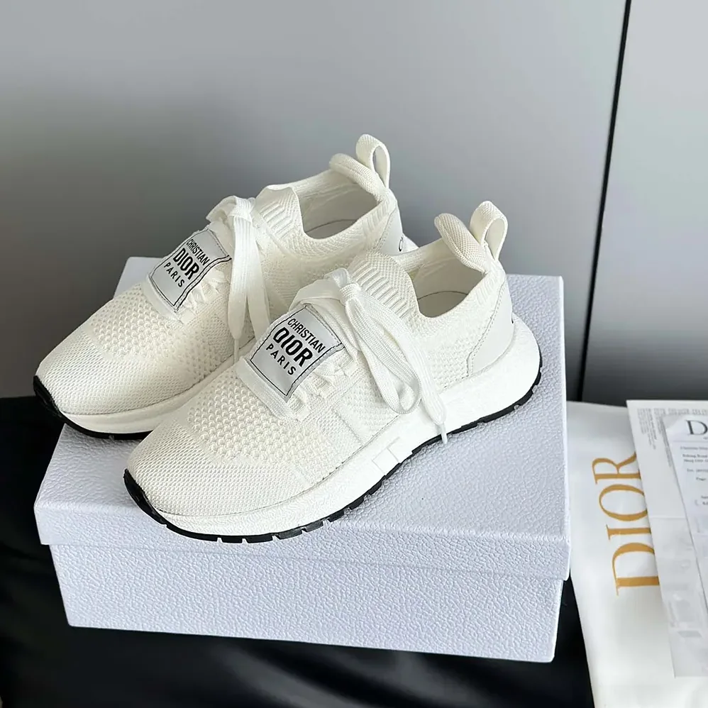 Dior Run'n'Dior Sneaker White Technical Mesh for Unisex Dior Run'n'Dior Sneaker White Technical Mesh for Unisex